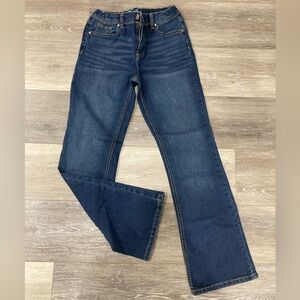 Jordache Classic Blue Bootcut Jeans with Subtle Fading Adjustable Waist Size 18